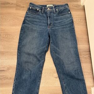 Madewell Women’s Straight Blue Jeans